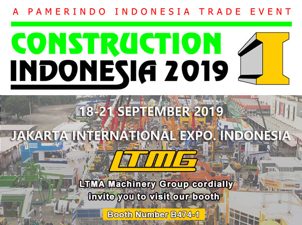 2019年9月 临拓机械参展第二十一届印尼国际工程机械展览会